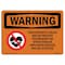 Signmission OSHA WARNING Sign, High Magnetic Fields Pacemakers, 10in X 7in Decal, 7" W, 10" L, Landscape OS-WS-D-710-L-12637 - alternate 1